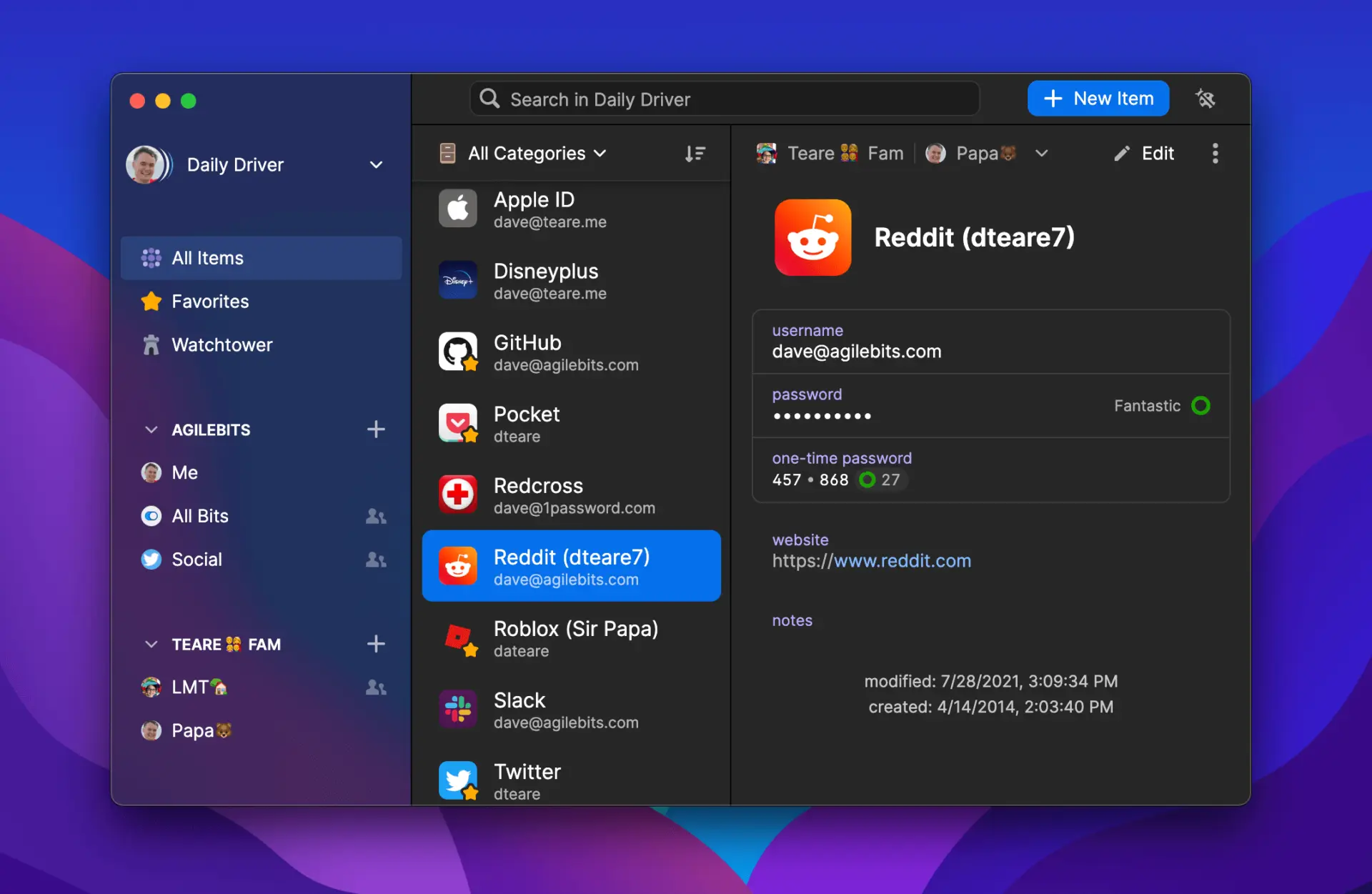 1Password 8 macOS