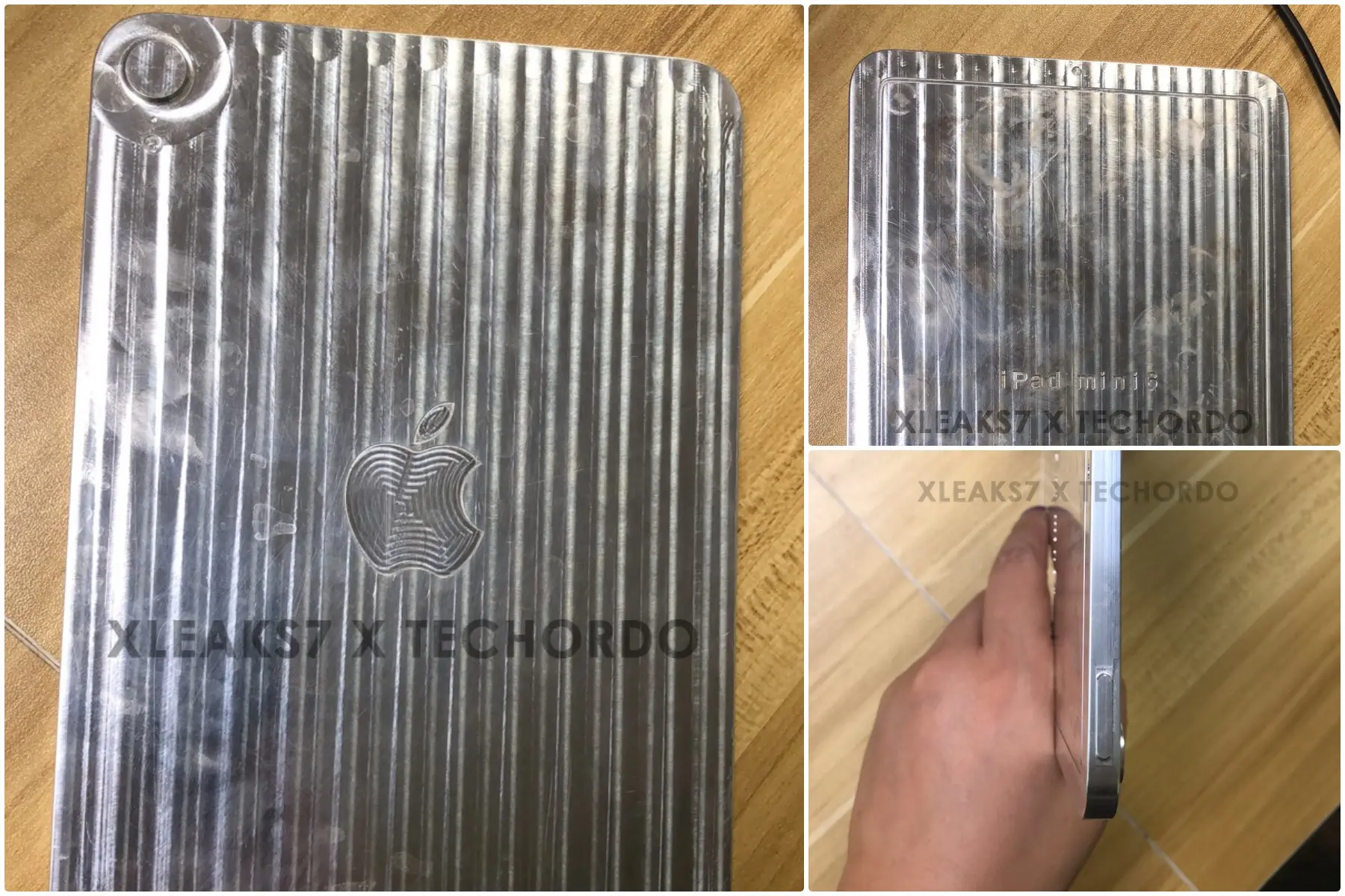 Phôi nhôm iPad mini 6 với viền mỏng hơn, cụm camera lớn hơn