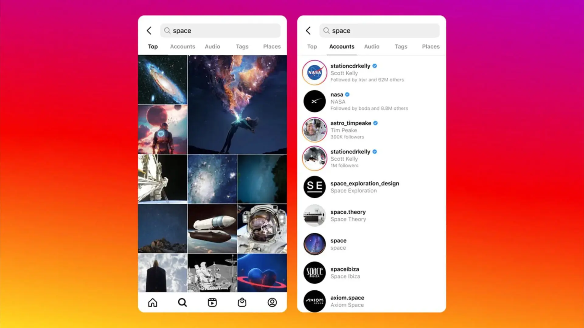 Instagram sắp cho bạn tìm hình và video