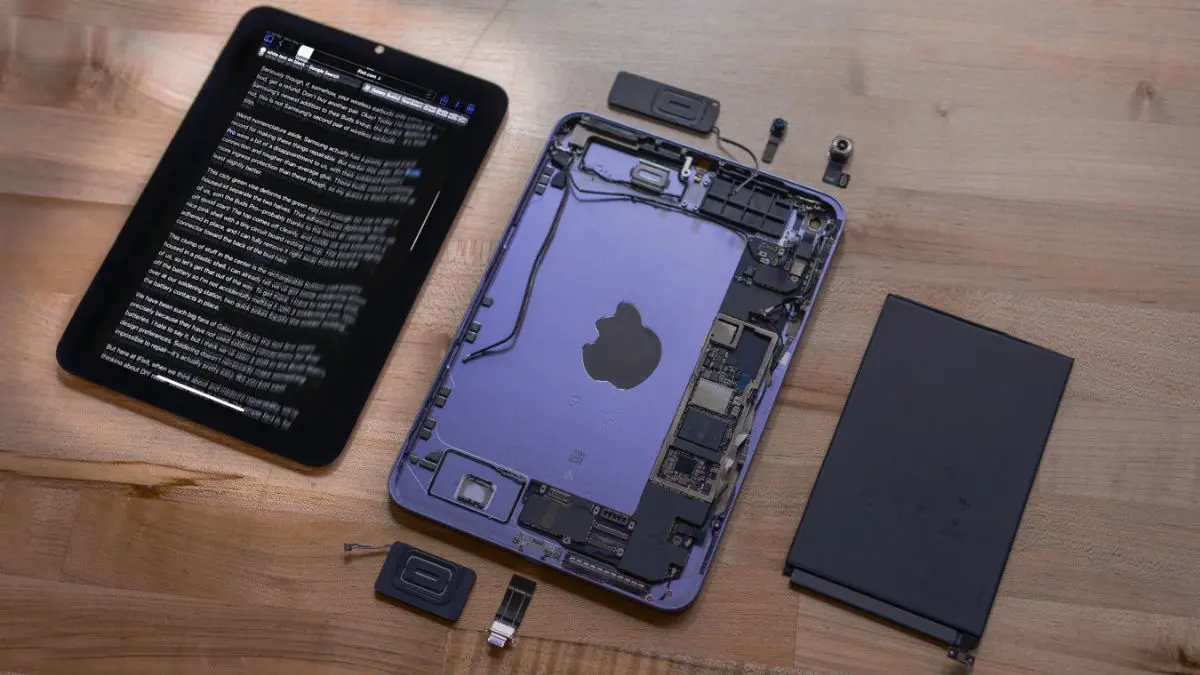 iFixit giải thích vì sao iPad mini 6 gặp vấn đề Jelly Scrolling