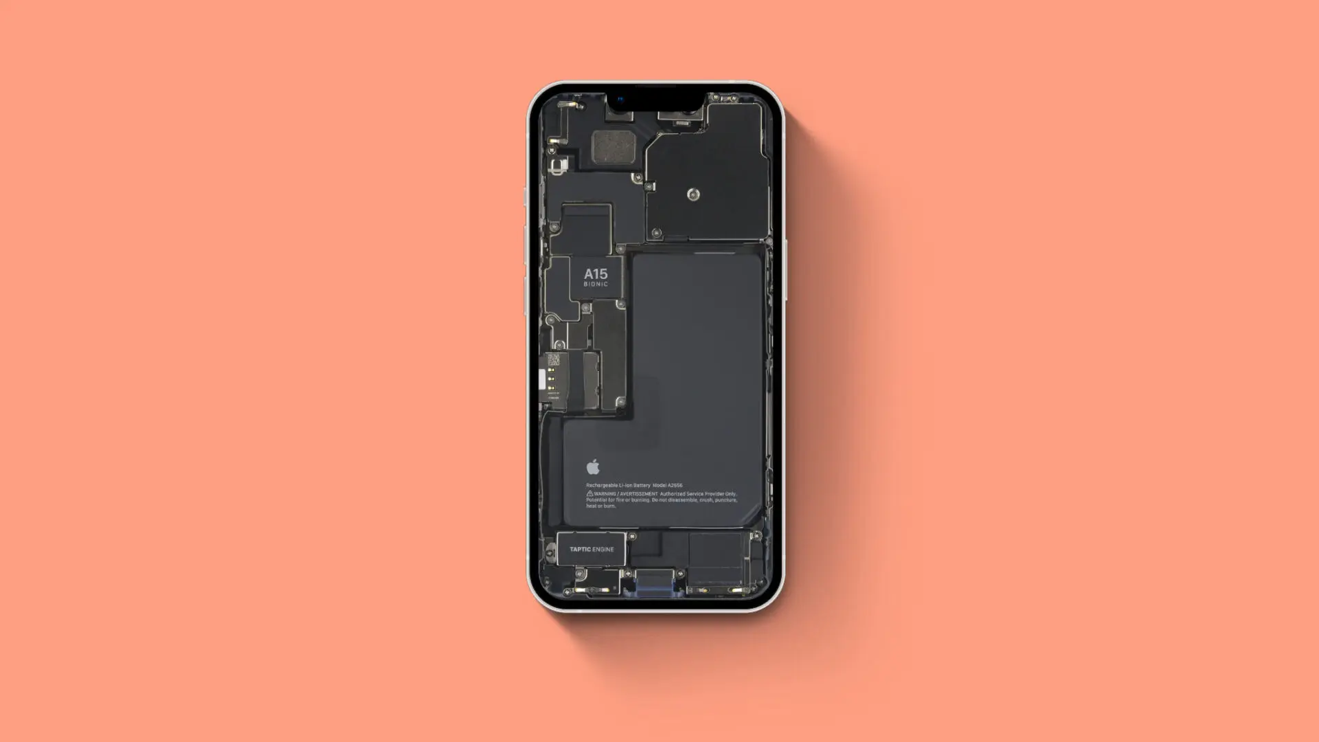 Hình nền linh kiện bên trong iPhone 13 Pro