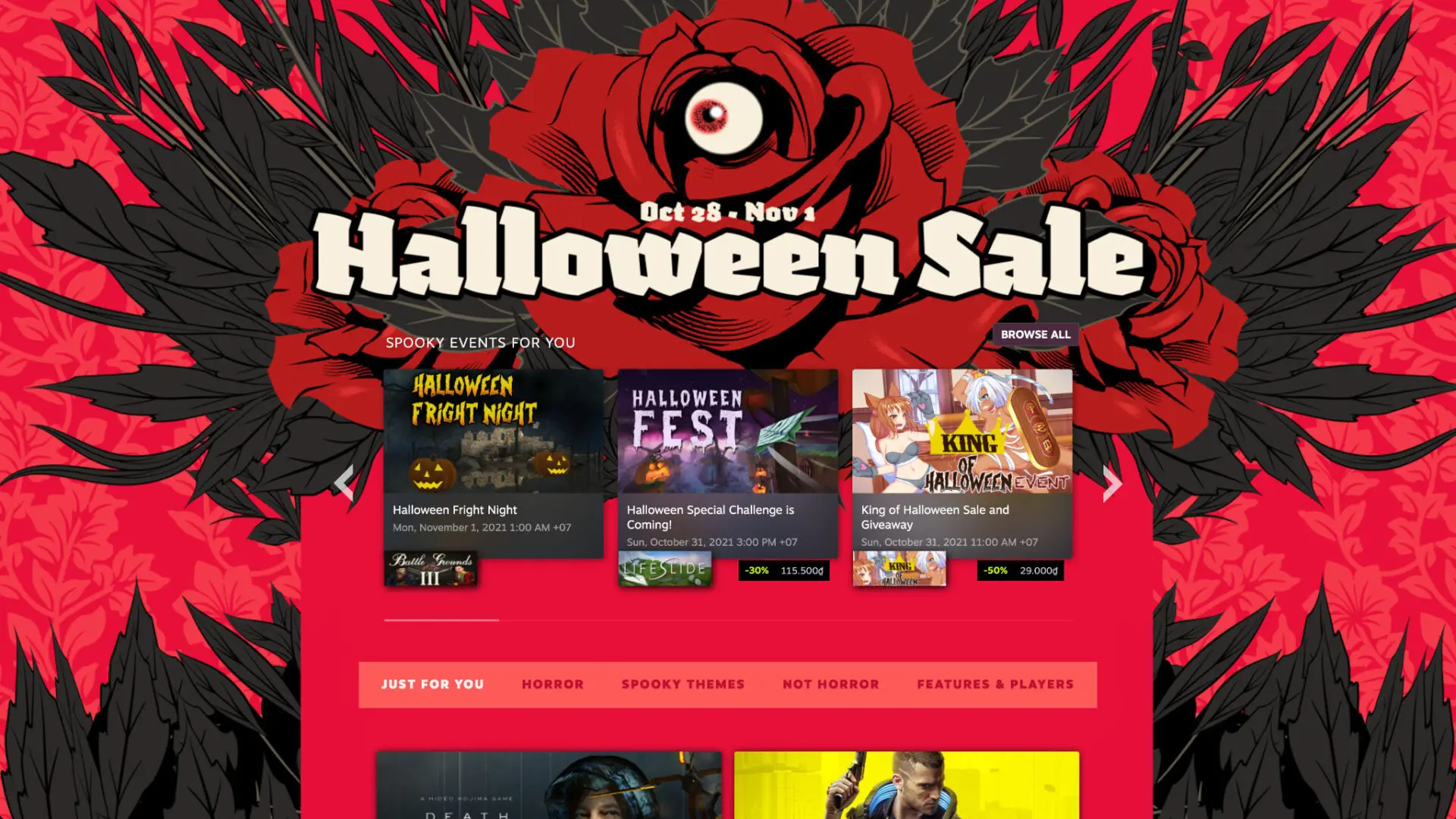 Chương trình Steam Halloween Sale chính thức lên sóng