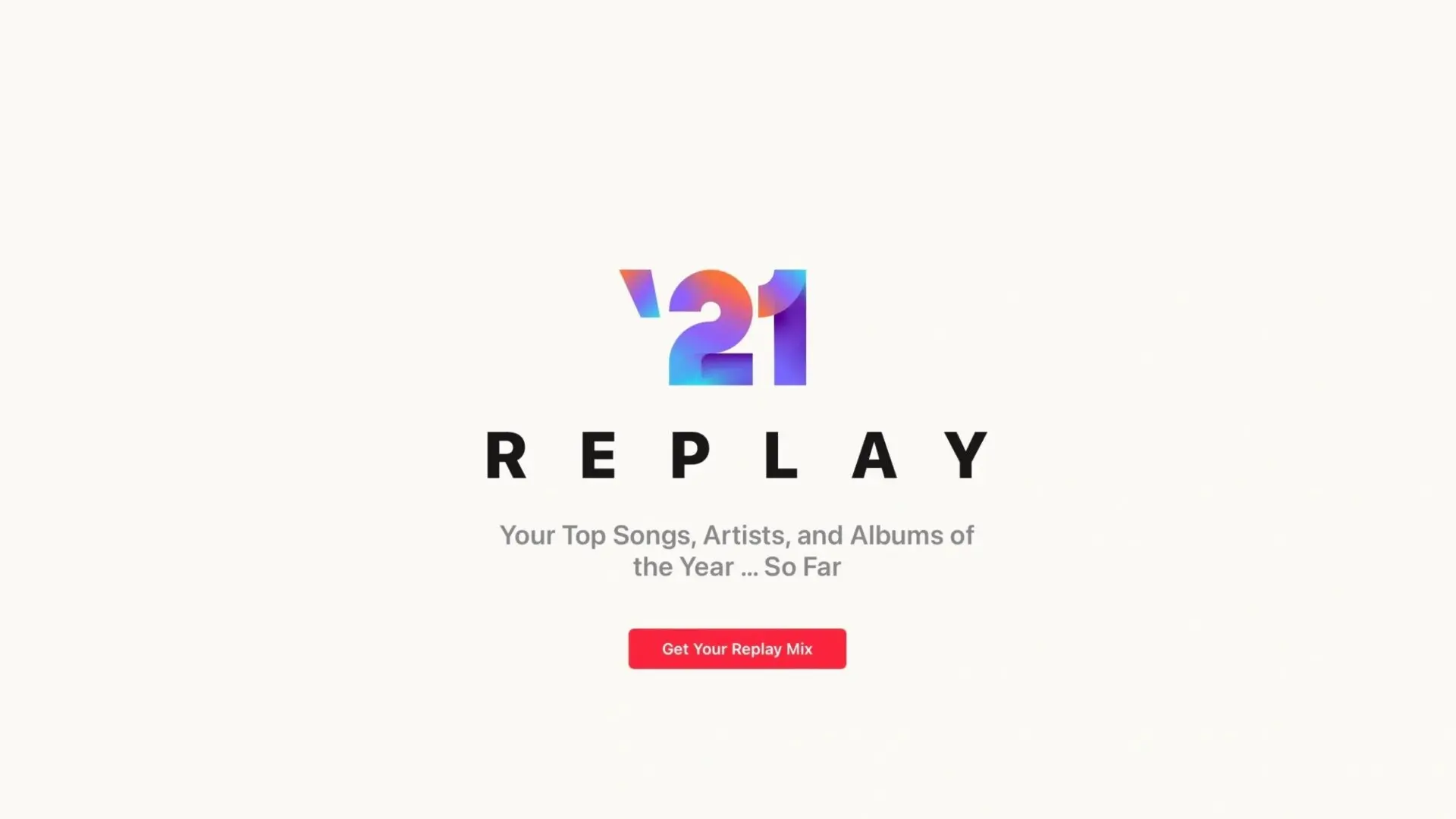 Apple Music Replay 2021