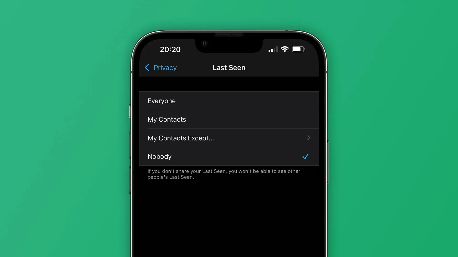 WhatsApp cho phép người dùng ẩn trạng thái với người khác
