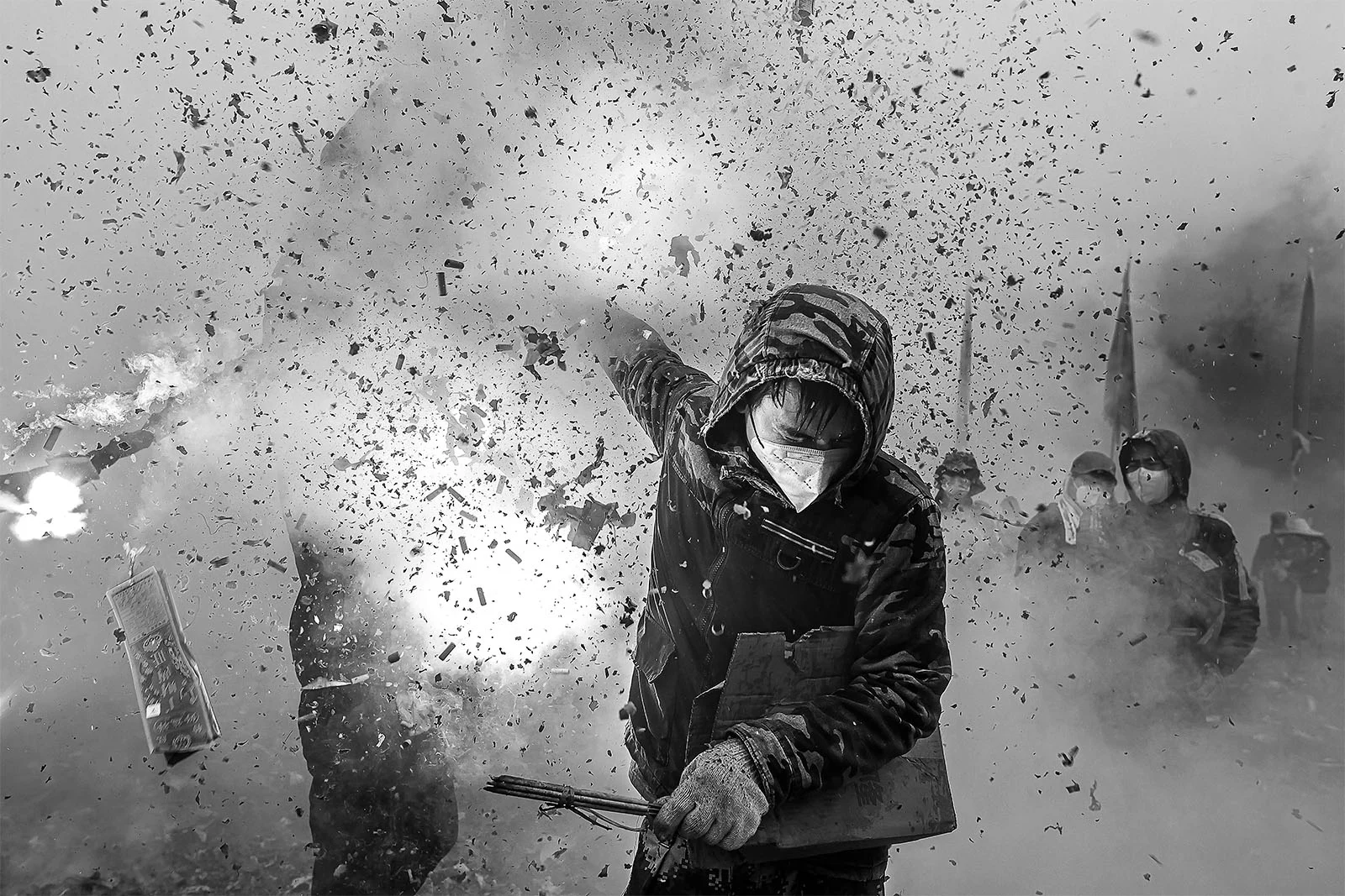 Destroy together by Haikun Liang Abslute Winner of the Black and White Photo Awards 2024